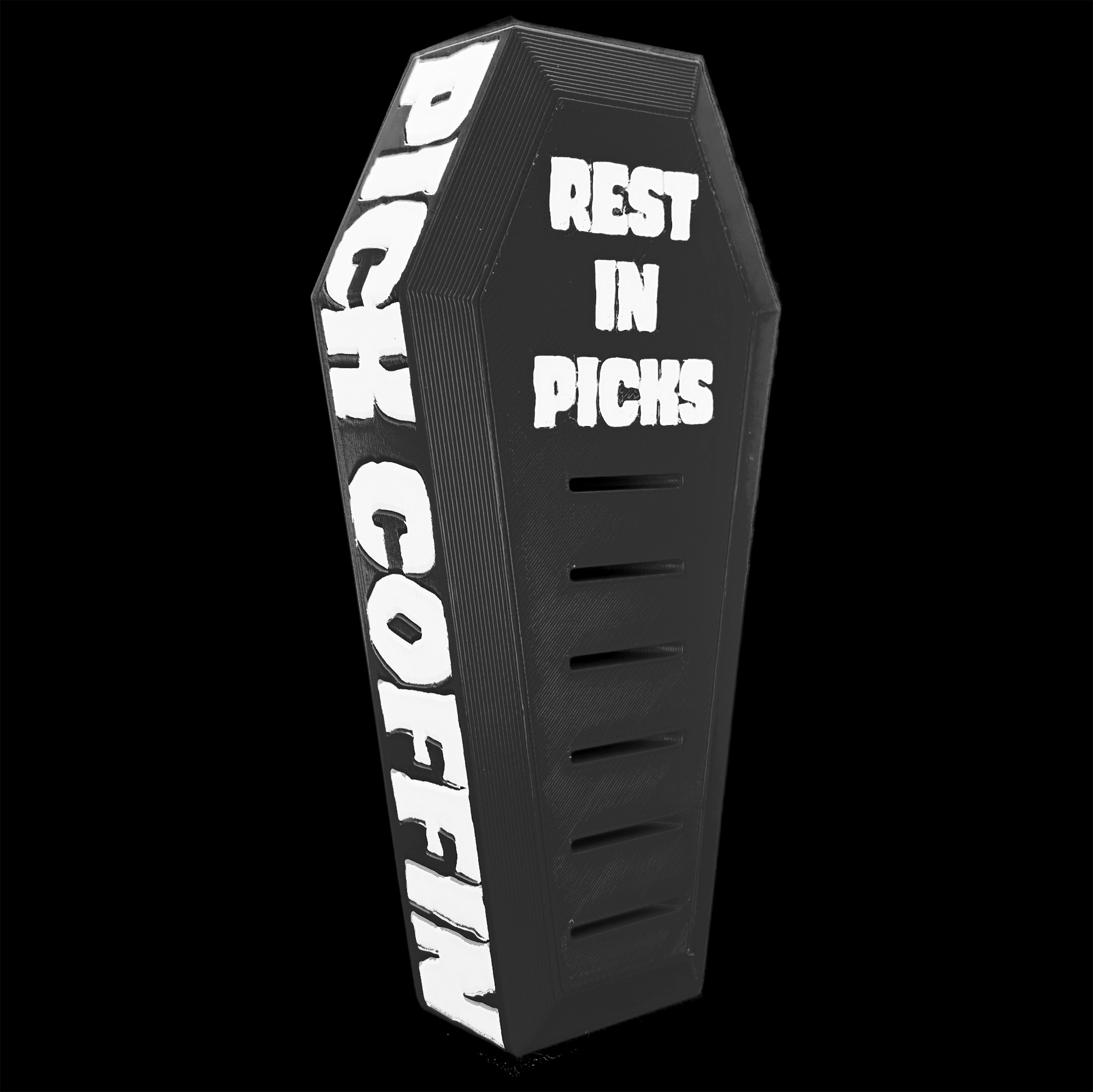 PICK COFFIN™ GUITAR SIX PICK HOLDER #101CF