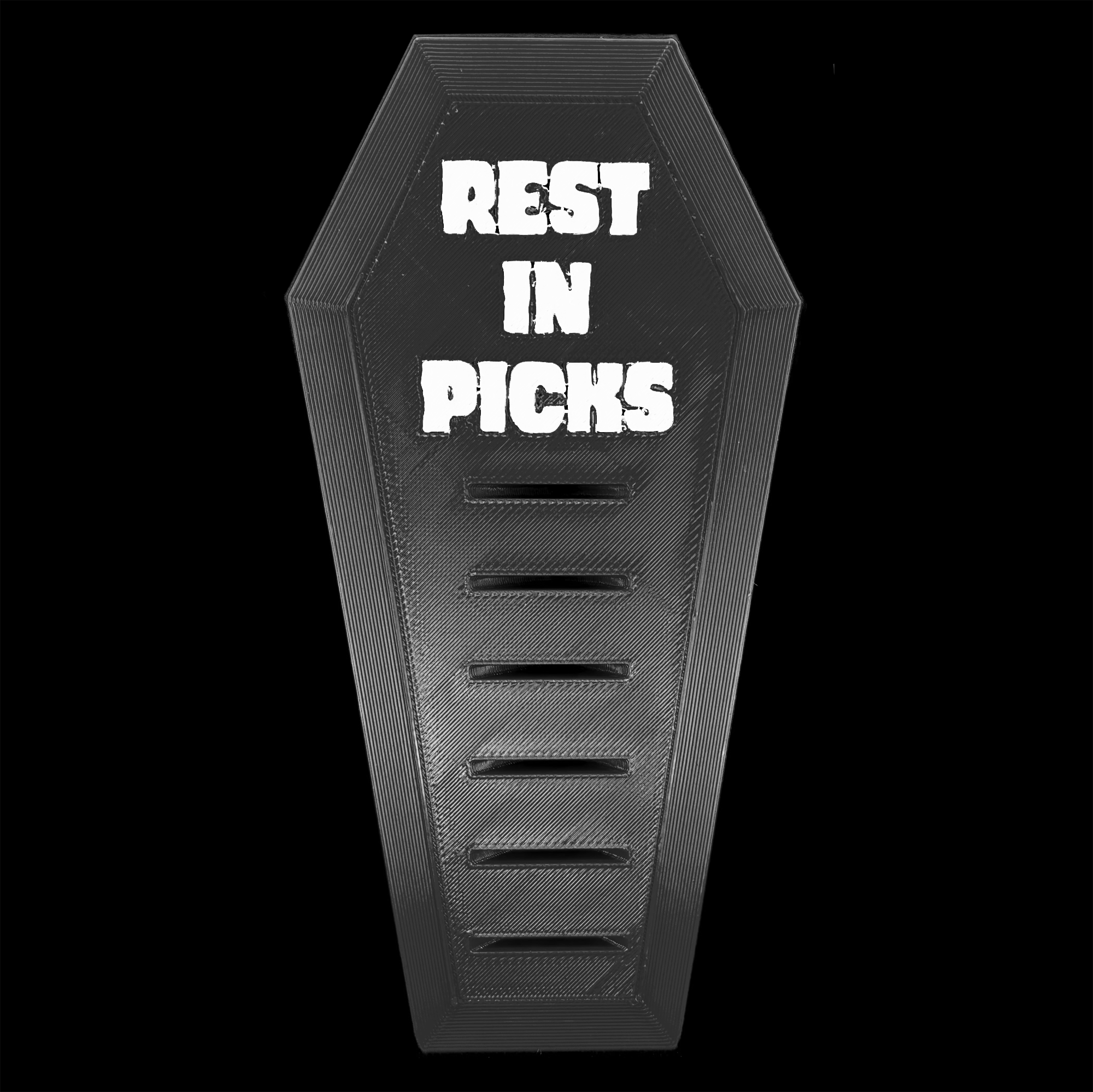 PICK COFFIN™ GUITAR SIX PICK HOLDER #101CF