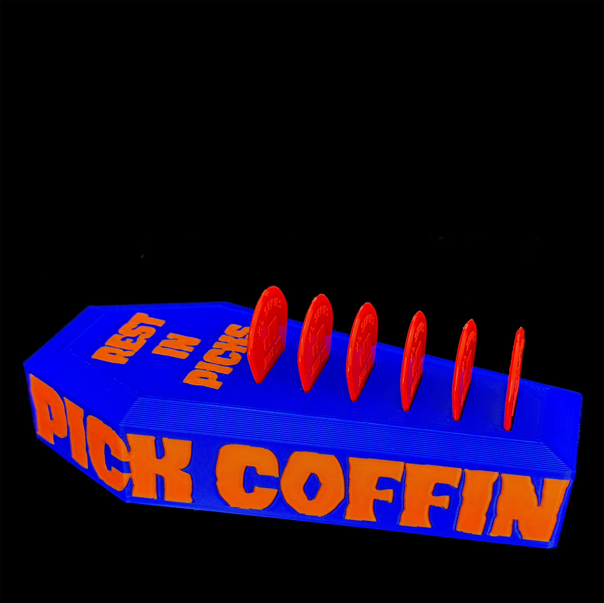 PICK COFFIN™ GUITAR SIX PICK HOLDER #221CF